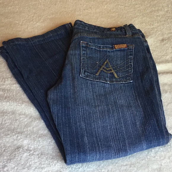 7 For All Mankind Denim - 7 FOR ALL MANKIND FLARE JEANS SIZE 28